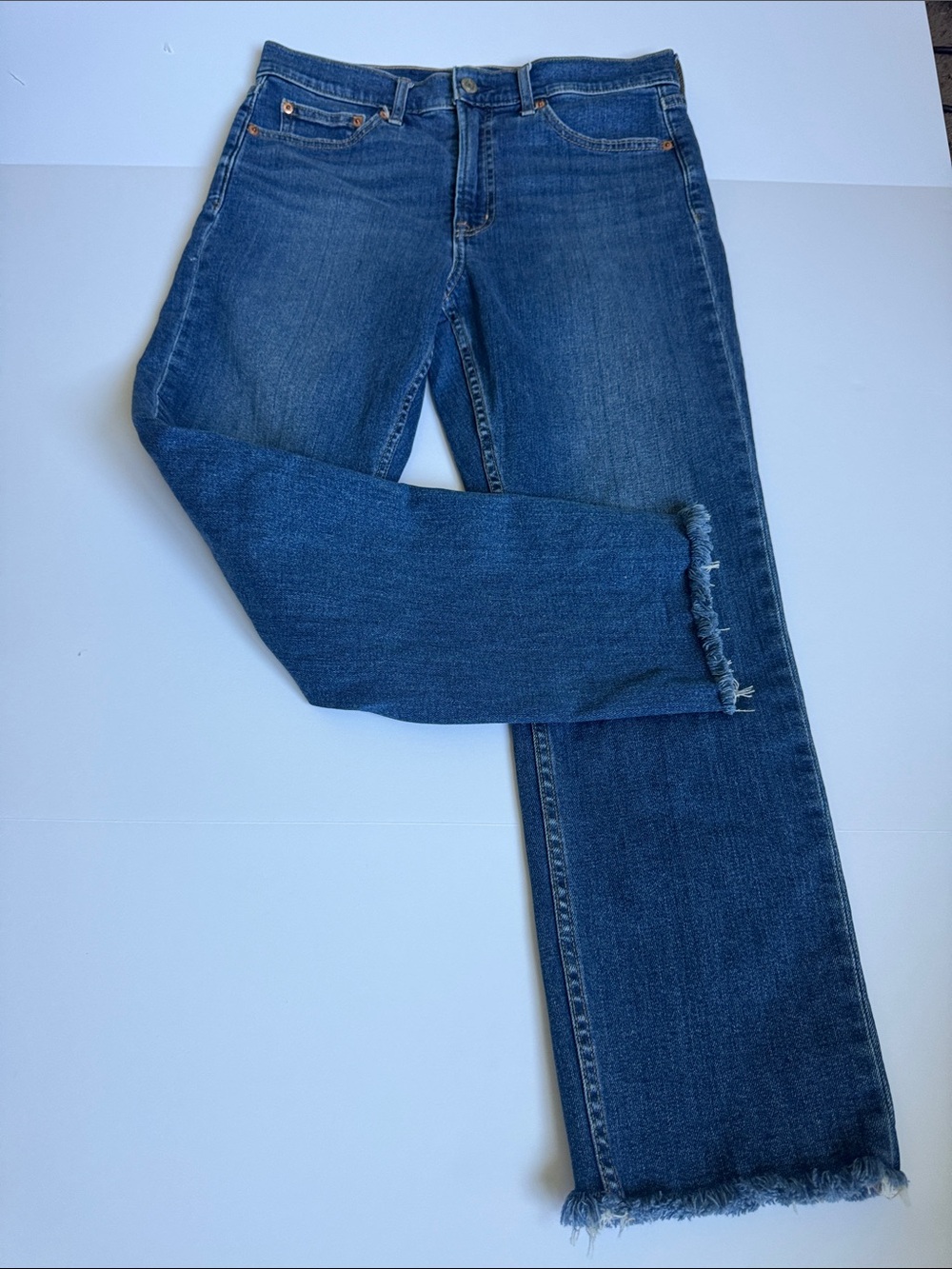 GAP High Rise Vintage Slim Jeans Women’s 29 Short Raw Hem Slim Straight Dark Was